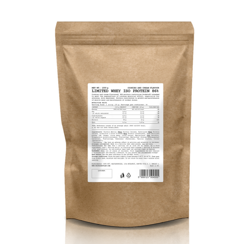 LIMITED WHEY ISO  PROTEIN COOKIES AND CREAM 1000g