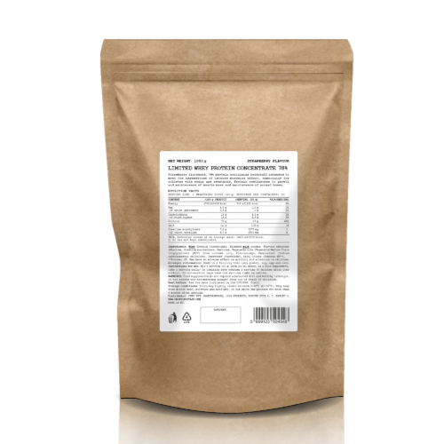 LIMITED WHEY PROTEIN CONCENTRATE Fehérje (Eper íz)  1000g